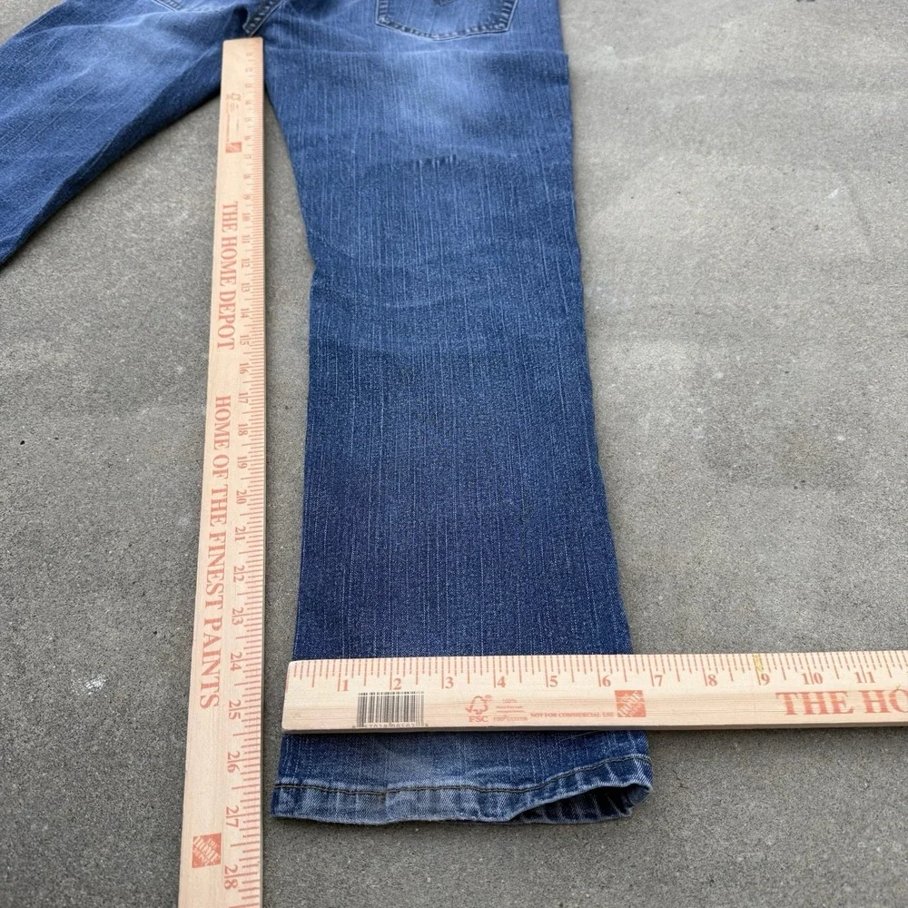 Y2K Unicorno Uomo Italia Jeans Mens 34x30 Blue Denim Straight‎ Leg Made in Italy